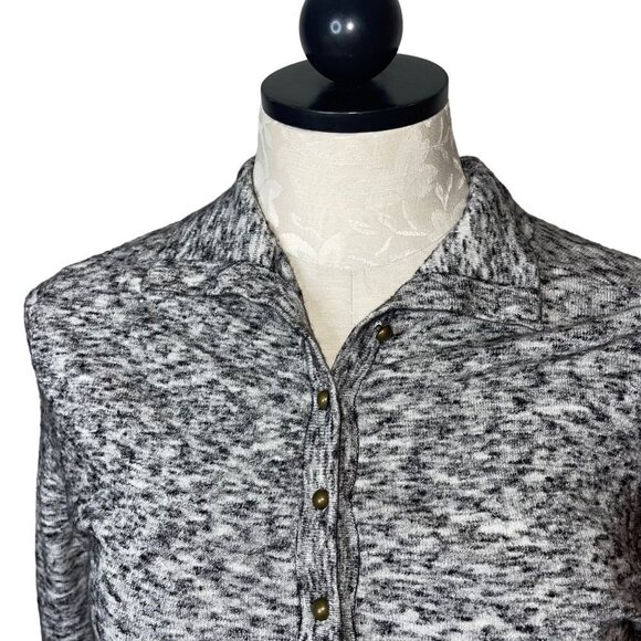 Margaret O Leary Womens Sweater Size S Gray Long Sleeve Mock Neck Cut Out Back - Picture 8 of 10